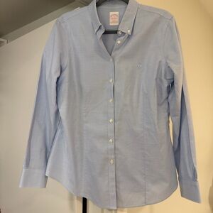 Brooks Brothers Women's Light Blue Button Down Shirt